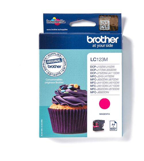 Brother LC-123M originale Druckerpatronen Magenta f&uuml;r 19,49 Euro