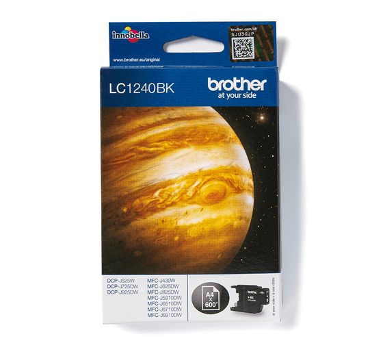 Brother LC-1240BK originale Druckerpatronen Schwarz 600 Seiten f&uuml;r 27,99 Euro