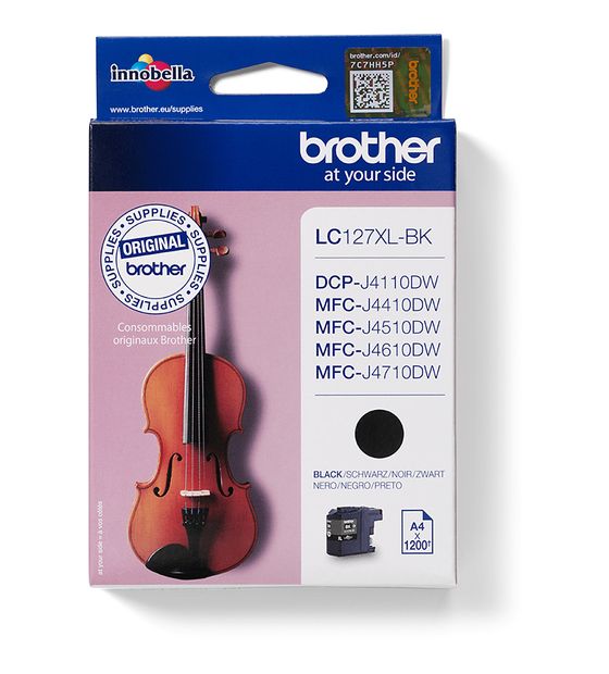 Brother LC-127XLBK originale Druckerpatronen Schwarz 1200 Seiten f&uuml;r 34,99 Euro