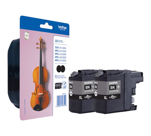 Brother LC-127XLBK originale Druckerpatronen Schwarz f&uuml;r 66,49 Euro