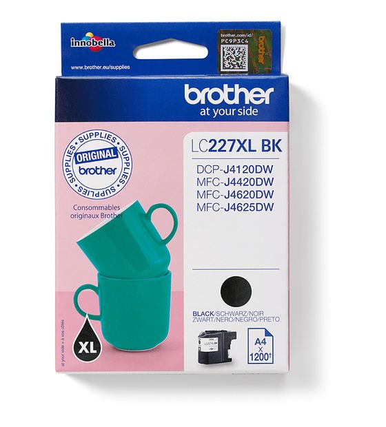 Brother LC-227XLBK originale Druckerpatronen Schwarz 1200 Seiten f&uuml;r 33,99 Euro