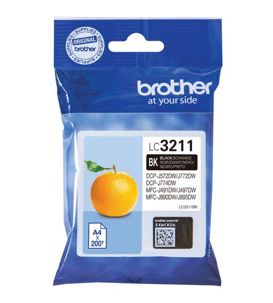 Brother LC-3211BK originale Druckerpatronen Schwarz 200 Seiten f&uuml;r 16,99 Euro