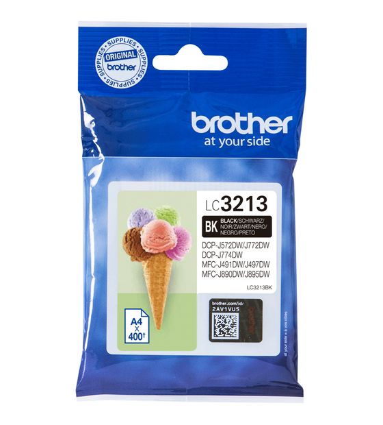 Brother LC-3213BK originale Druckerpatronen Schwarz 400 Seiten f&uuml;r 20,99 Euro
