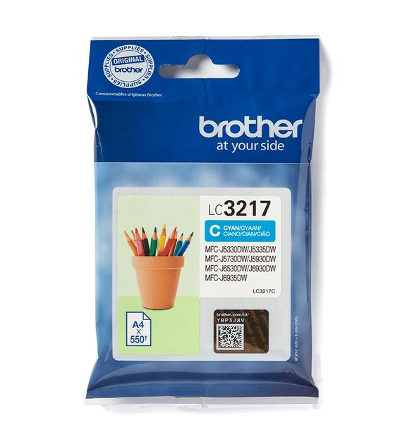 Brother LC-3217C originale Druckerpatronen Cyan f&uuml;r 18,49 Euro