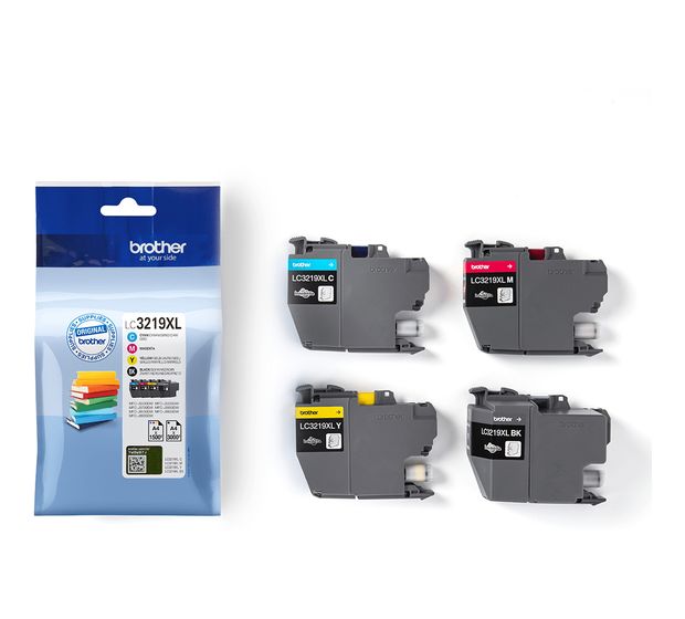 Brother LC-3219XLVAL originale Druckerpatronen Schwarz, Cyan, Magenta, Gelb 3000 Seiten f&uuml;r 108,99 Euro