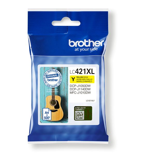 Brother LC-421XLY originale Druckerpatronen Gelb f&uuml;r 20,99 Euro