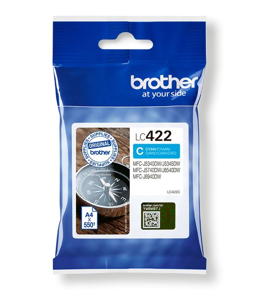 Brother LC-422C originale Druckerpatronen Cyan f&uuml;r 19,99 Euro