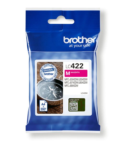 Brother LC-422M originale Druckerpatronen Magenta f&uuml;r 19,99 Euro