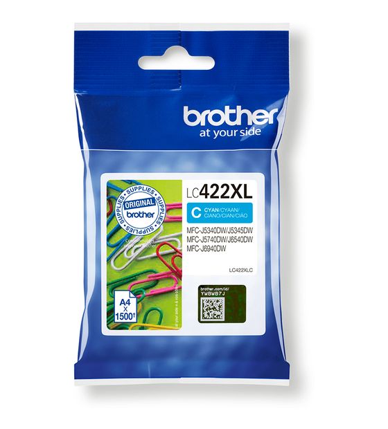Brother LC-422XLC originale Druckerpatronen Cyan f&uuml;r 31,99 Euro