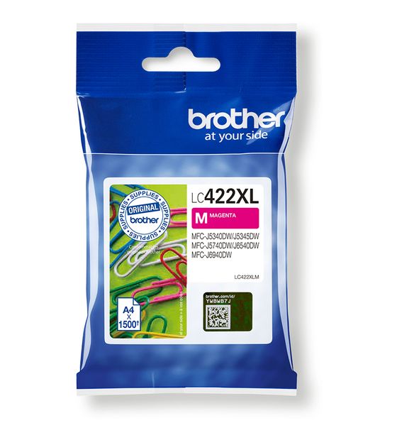 Brother LC-422XLM originale Druckerpatronen Magenta f&uuml;r 31,99 Euro