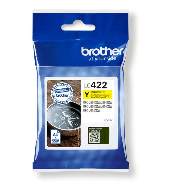 Brother LC-422Y originale Druckerpatronen Gelb f&uuml;r 19,99 Euro
