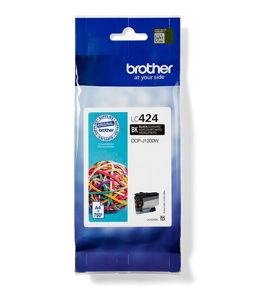 Brother LC-424BK originale Druckerpatronen Schwarz 750 Seiten f&uuml;r 28,69 Euro