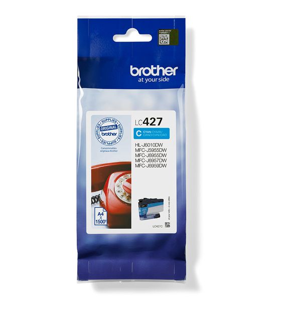 Brother LC-427C originale Druckerpatronen Cyan f&uuml;r 32,99 Euro
