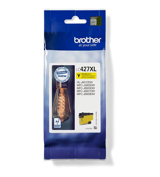 Brother LC-427XLY originale Druckerpatronen Gelb f&uuml;r 82,49 Euro