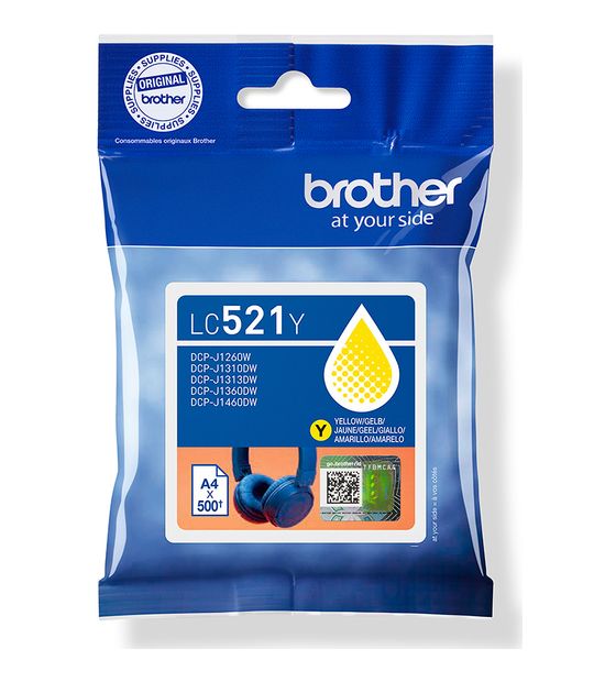 Brother LC-521Y originale Druckerpatronen Gelb f&uuml;r 17,99 Euro