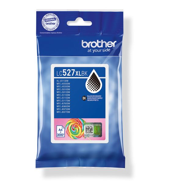 Brother LC-527XLBK originale Druckerpatronen Schwarz 3000 Seiten f&uuml;r 58,49 Euro