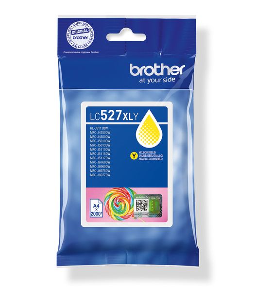 Brother LC-527XLY originale Druckerpatronen Gelb f&uuml;r 37,49 Euro