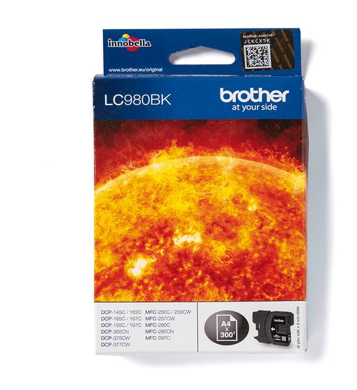 Brother LC-980BK originale Druckerpatronen Schwarz 300 Seiten f&uuml;r 23,39 Euro