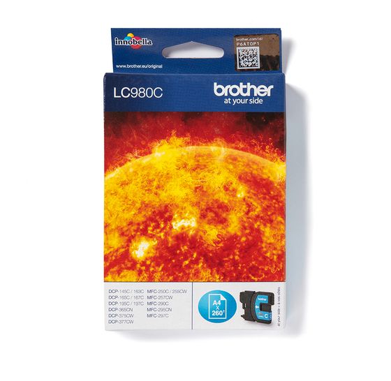 Brother LC-980C originale Druckerpatronen Cyan f&uuml;r 10,21 Euro