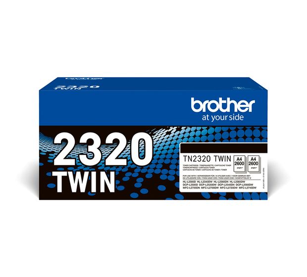 Brother TN-2320TWIN originale Druckerpatronen Schwarz f&uuml;r 140,99 Euro