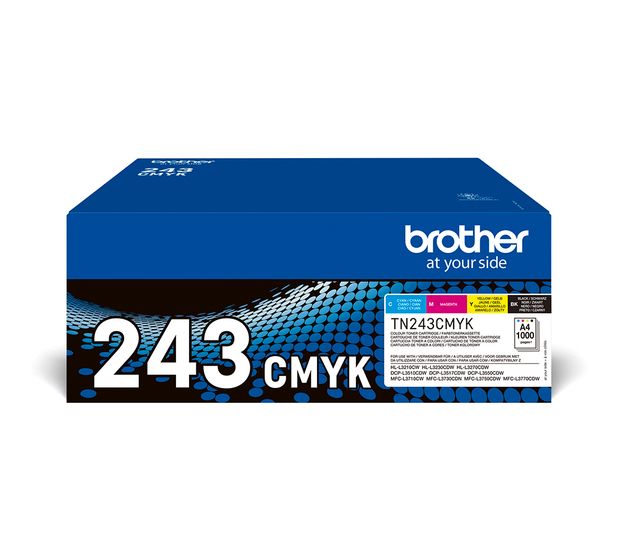 Brother TN-243CMYK originale Druckerpatronen Schwarz, Cyan, Magenta, Gelb f&uuml;r 208,99 Euro