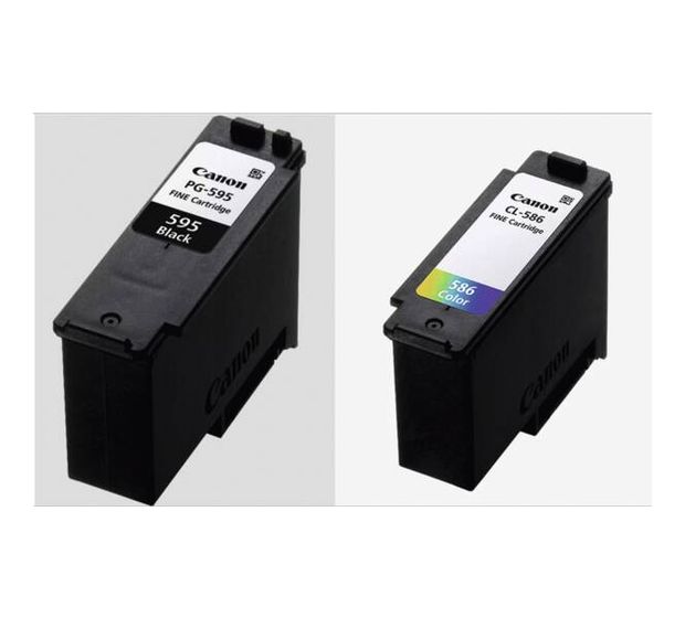 Canon PG-595 / CL-586 originale Druckerpatronen Schwarz, Cyan, Magenta, Gelb 6,7 ml 9,9 ml f&uuml;r 45,99 Euro