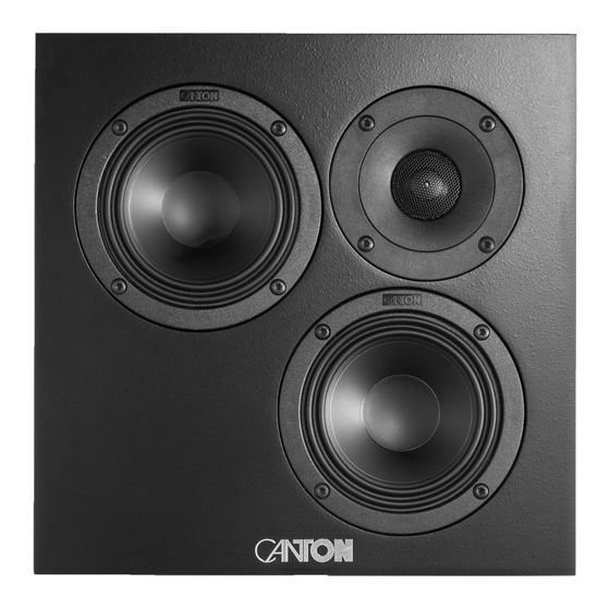 Canton Atelier OnWall 3 120 W 2-Wege Lautsprecher  (Schwarz) f&uuml;r 481,00 Euro