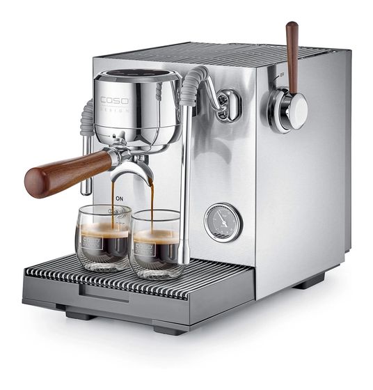 Caso 1825 Espresso Gourmet Advanced Siebträger Kaffeemaschine 19 bar 3000 W  (Silber) f&uuml;r 499,00 Euro