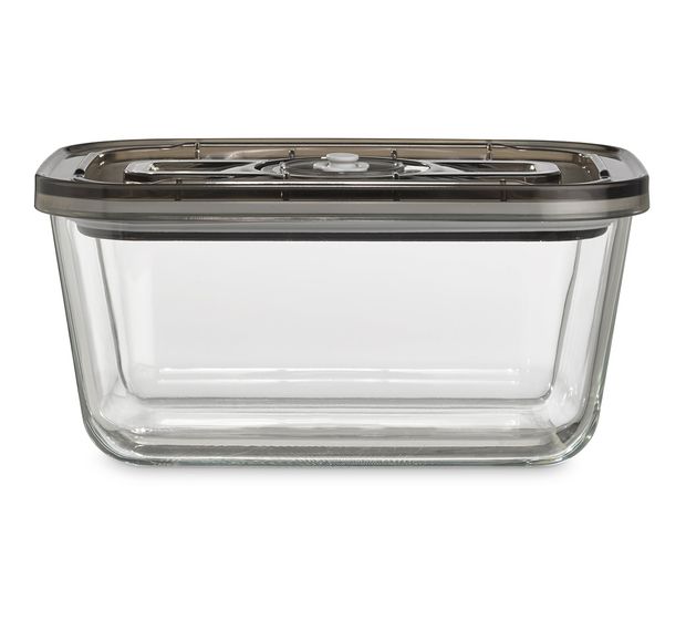 Caso VacuBoxx Eco L Container Rechteckig 1,5 l Glas  (Grau, Transparent) f&uuml;r 19,99 Euro