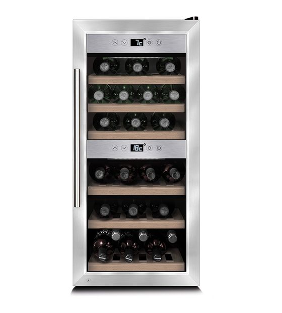 Caso WineComfort 24 Weinkühler Freistehend 2 Zonen 24 Flasche(n) f&uuml;r 689,00 Euro