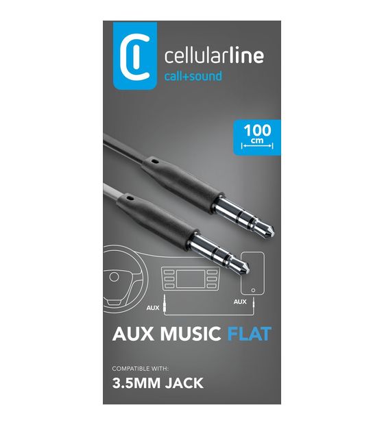 Cellular Line Aux Music - Universal Jack 3.5mm f&uuml;r 9,99 Euro