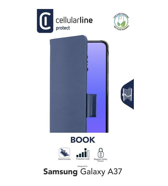 Cellular Line Book 3 Folio für Samsung Galaxy A37  (Blau) f&uuml;r 19,99 Euro