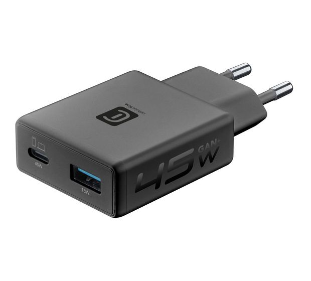Cellular Line CHARGER POWER LITE 45W SLIM DUAL A+C f&uuml;r 29,49 Euro