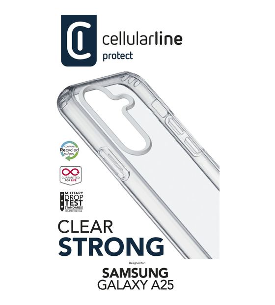 Cellular Line Clear Strong Cover für Samsung Galaxy A25 5G  (Transparent) f&uuml;r 18,99 Euro
