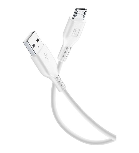Cellular Line Color Cable USB A auf Micro-USB B 1 m  (Weiß) f&uuml;r 12,99 Euro