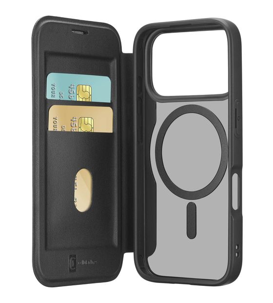Cellular Line Daily Mag Folio für Apple iPhone 17 Pro Max  (Schwarz) f&uuml;r 34,99 Euro