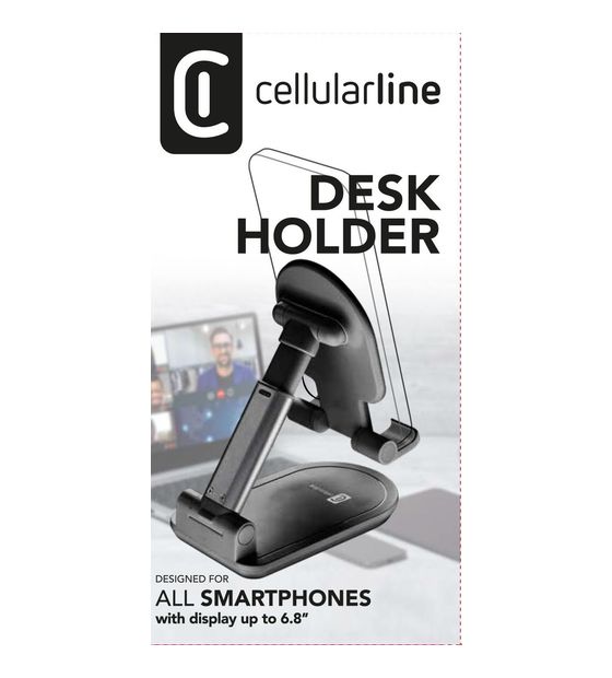 Cellular Line Desk Holder - Universal for Smartphones and Tablets Faltbarer Tischständer für Smartphones und Tablets f&uuml;r 16,99 Euro