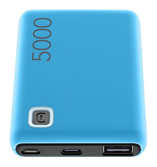 Cellular Line Essence 5000 mAh Powerbank Micro-USB + USB Type-C  (Blau) f&uuml;r 14,99 Euro