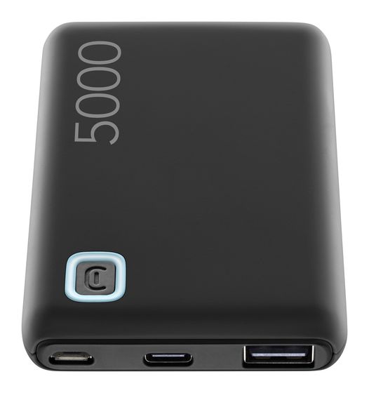 Cellular Line Essence 5000 mAh Powerbank Micro-USB + USB Type-C  (Schwarz) f&uuml;r 14,99 Euro