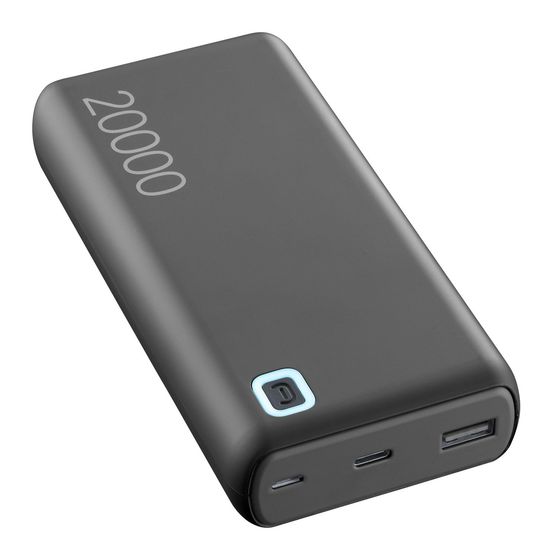 Cellular Line Essence Turbo 20000 mAh Powerbank USB Typ-C  (Schwarz) f&uuml;r 24,99 Euro