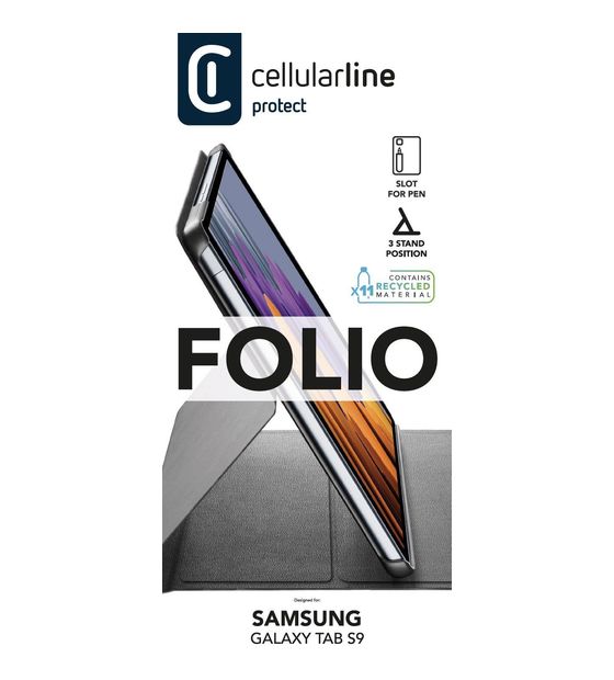 Cellular Line Folio Folio aus Kunstleder für Samsung Galaxy Tab S9 bis 27,9 cm (11") (Schwarz) f&uuml;r 34,99 Euro