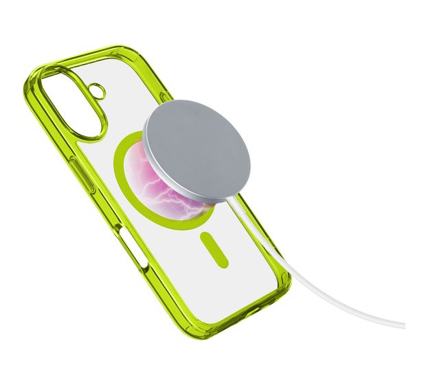 Cellular Line Iconic Mag Cover für Apple iPhone 16  (Limette) f&uuml;r 23,49 Euro