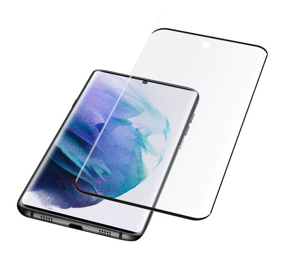 Cellular Line Impact Glass Curved gehärtetes Glas 9H für  Samsung Galaxy S22 Ultra Stoßfest, Splitterfrei, Schockresistent f&uuml;r 23,49 Euro