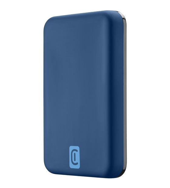 Cellular Line Magsafe 5000 mAh Powerbank USB Typ-C Kabelloses Laden  (Blau) f&uuml;r 39,99 Euro