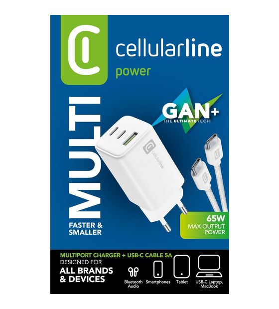 Cellular Line Multipower 65W Kit - Smartphone, tablet e laptop f&uuml;r 49,99 Euro