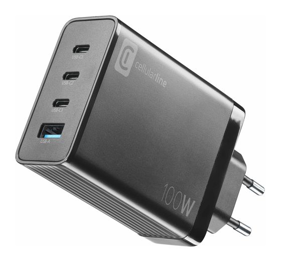 Cellular Line NANO GAN 100W - Smartphone, Tablet and USB-C Laptops up to 100W f&uuml;r 75,99 Euro