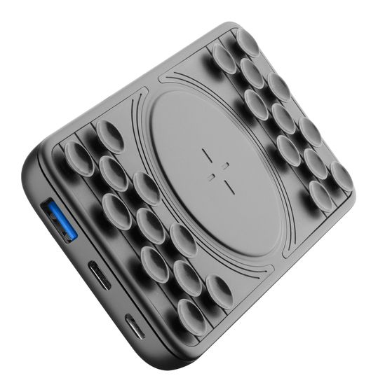 Cellular Line Octopus Wireless 10000 mAh Powerbank USB Typ-C Kabelloses Laden  (Schwarz) f&uuml;r 59,99 Euro