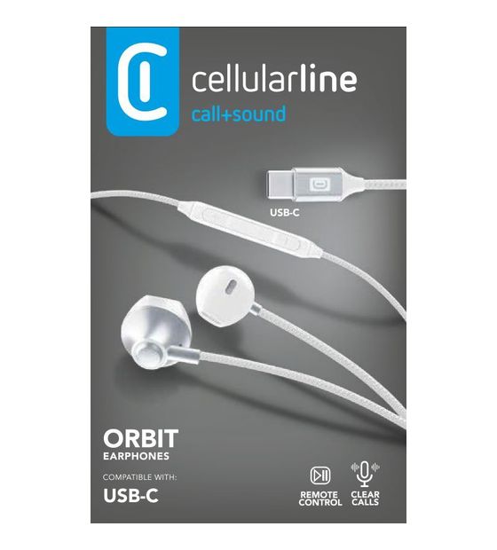 Cellular Line Orbit In-Ear Kopfhörer Kabelgebunden USB Typ-C  (Weiß) f&uuml;r 22,49 Euro