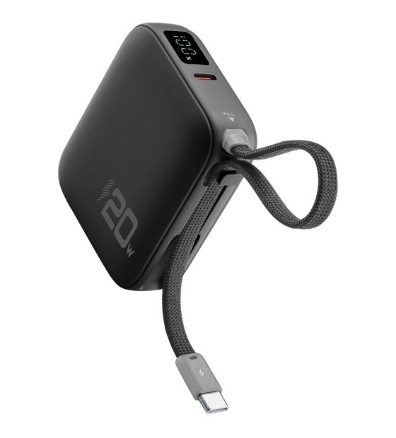 Cellular Line Pocket 10000 mAh Powerbank USB Typ-C  (Schwarz) f&uuml;r 34,99 Euro
