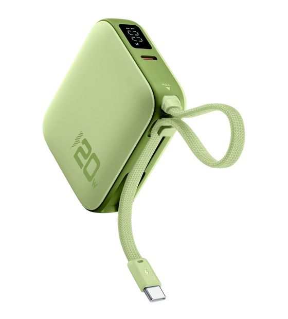 Cellular Line Pocket 10000 mAh Powerbank USB Typ-C  (Grün) f&uuml;r 34,99 Euro